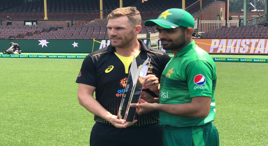 Trophy unveiling (Australia vs Pakistan T20I series)