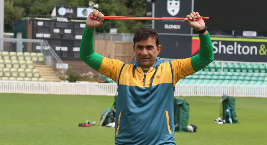 Pakistan team training session in Worcestershire