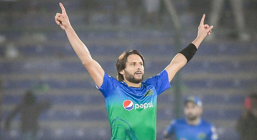 Shahid Afridi claimed figures of 2/24 in four overs and a brilliant run out during match against Islamabad United