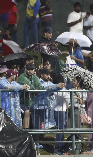 Rain once again affected game, Pakistan didn't came to bat