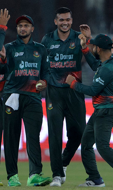 Bangladesh celebrates after defeating Afghanistan