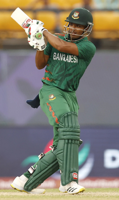 Najmul Hossain guided the chase with a steady innings