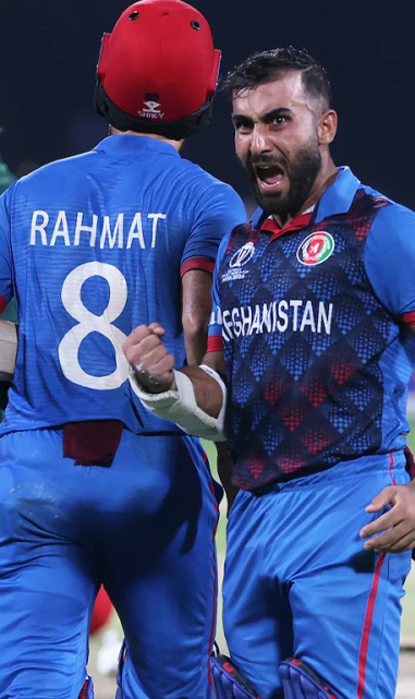 Hasmatullah celebrates after first ever ODI victory over Pakistan