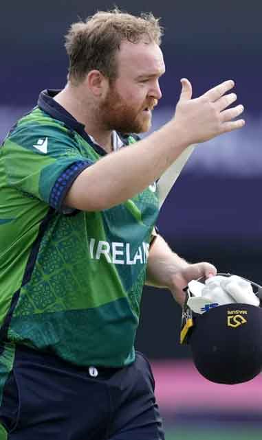 Paul Stirling walks back towards the pavilion