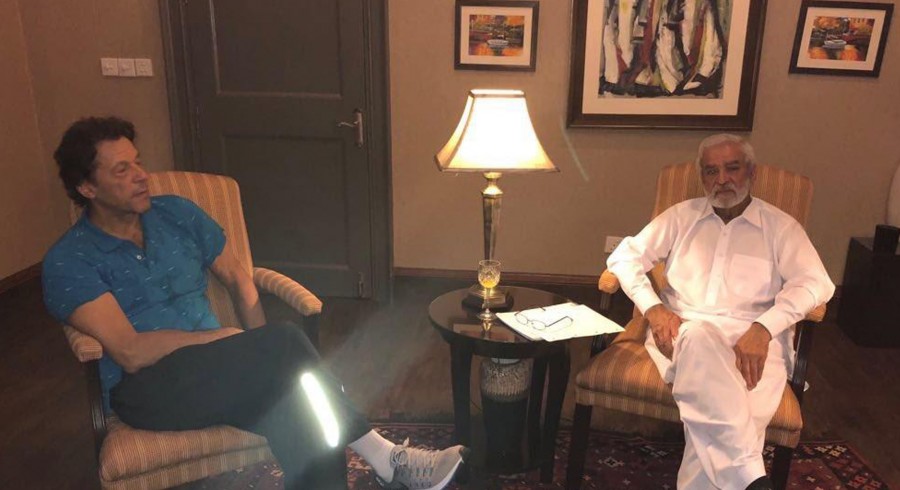 Imran Khan stresses on importance of ‘merit’ in meeting with Ehsan Mani
