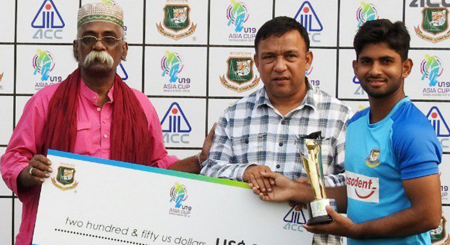 Hossain stars as Bangladesh beat Pakistan in Asia Cup U19 clash