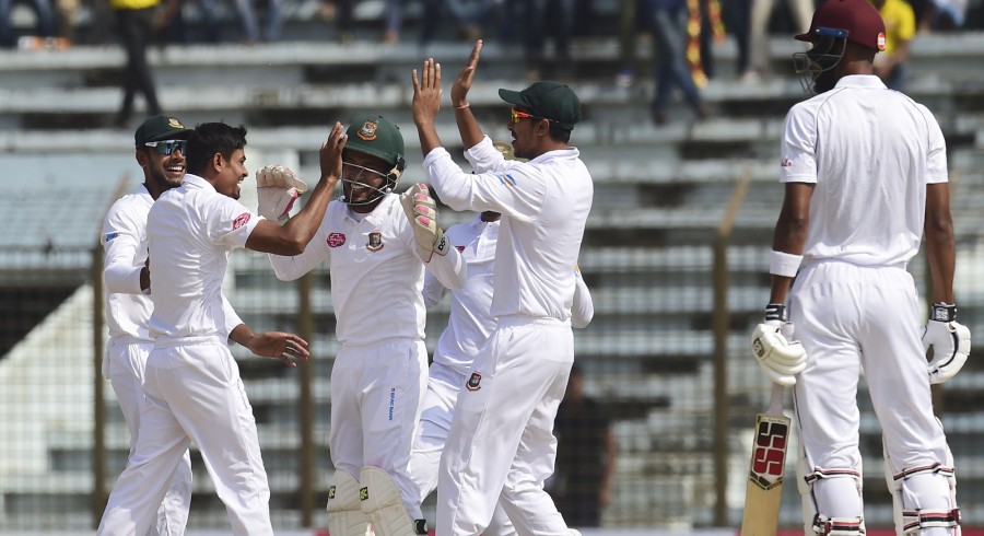 Taijul Islam leads Bangladesh to first Test victory over West Indies