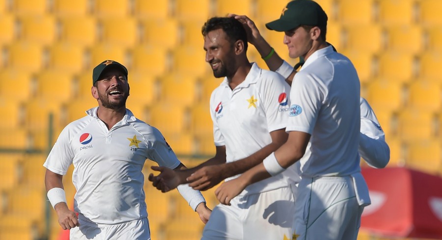 Spinners headline day one for Pakistan