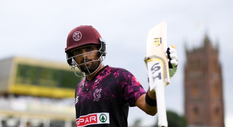 WATCH: Babar Azam scores second consecutive fifty for Somerset