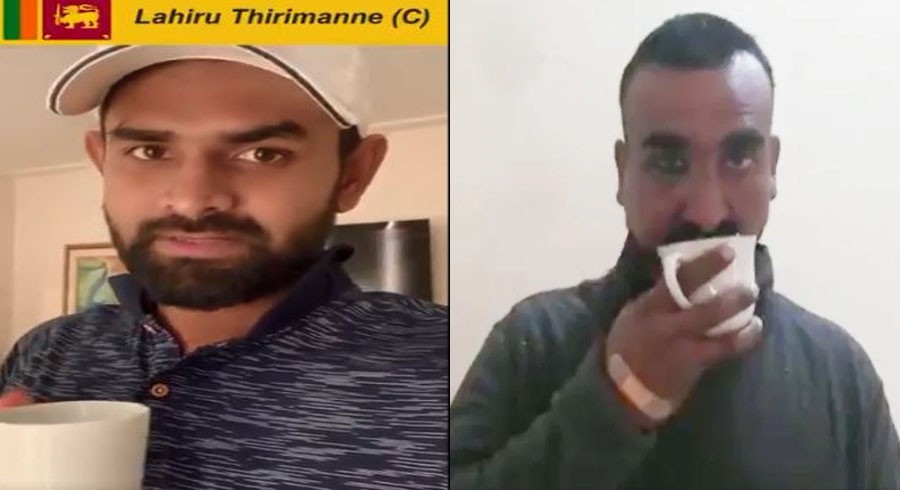 سری لنکن کپتان کی چائے پیتے ہوئے ویڈیو سوشل میڈیا پر وائرل