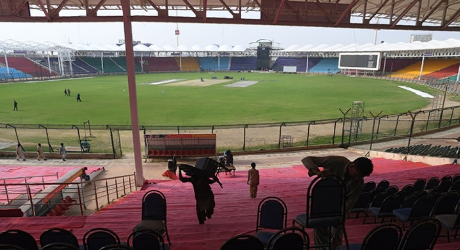 Karachi dust storm damages newly renovated National Stadium