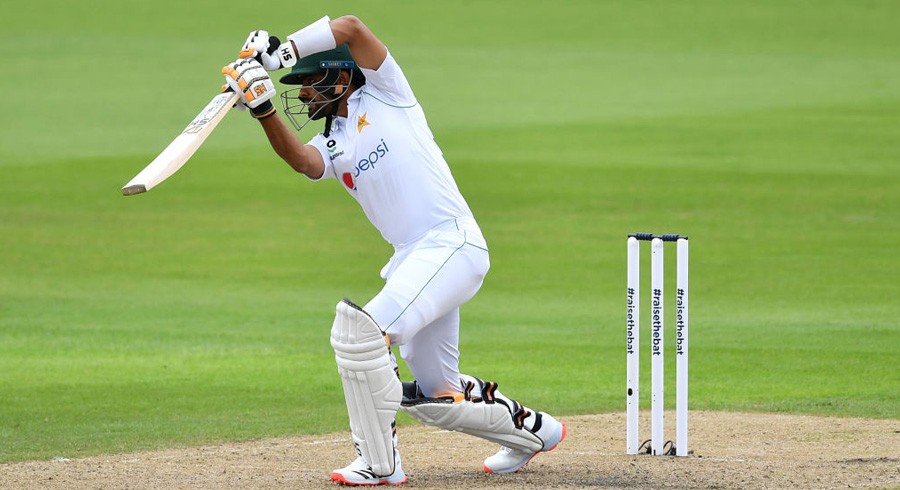 Shan, Babar solid as rain plays spoilsport on day one