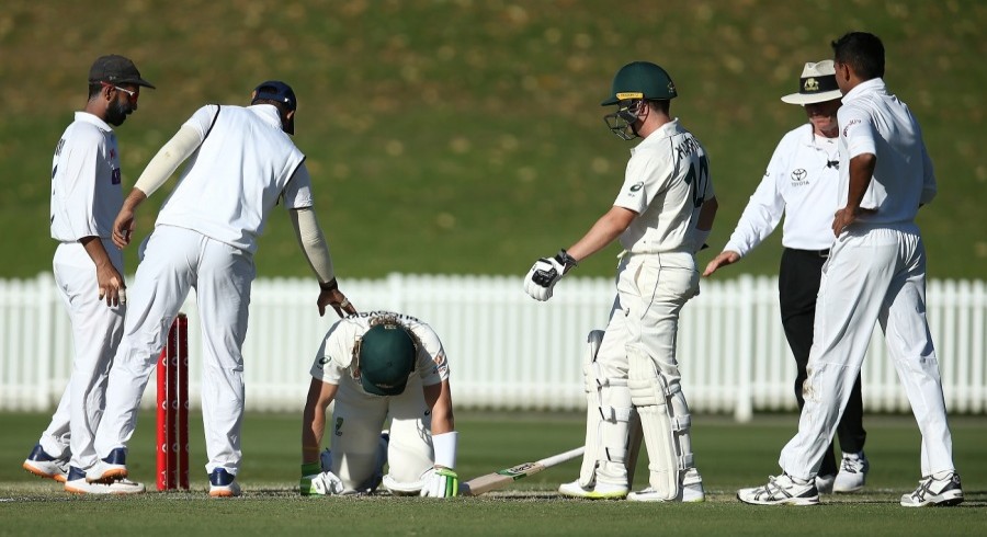Australia hopeful Pucovski hit by bouncer, retires hurt