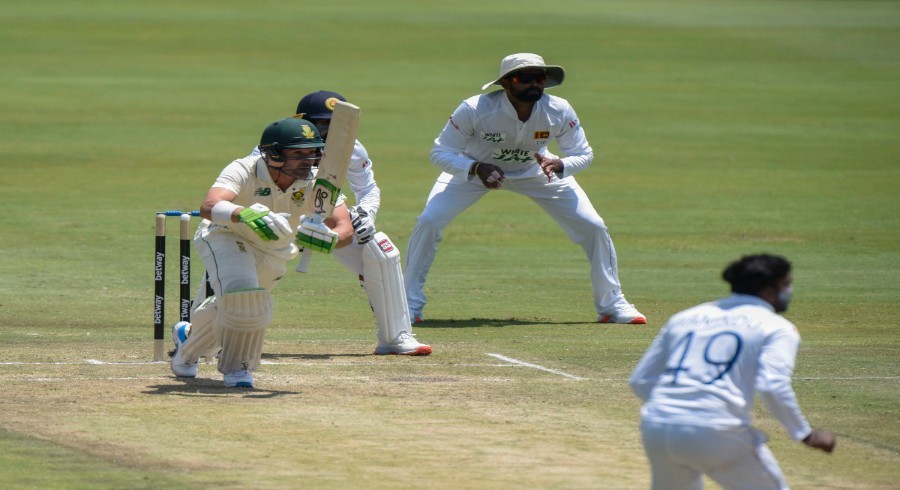 Elgar falls short of ton as South Africa fight back against Sri Lanka