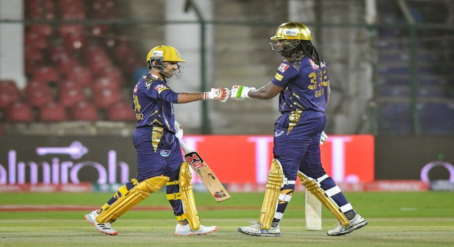 Gayle, Sarfaraz century partnership helps Quetta set 179-run target