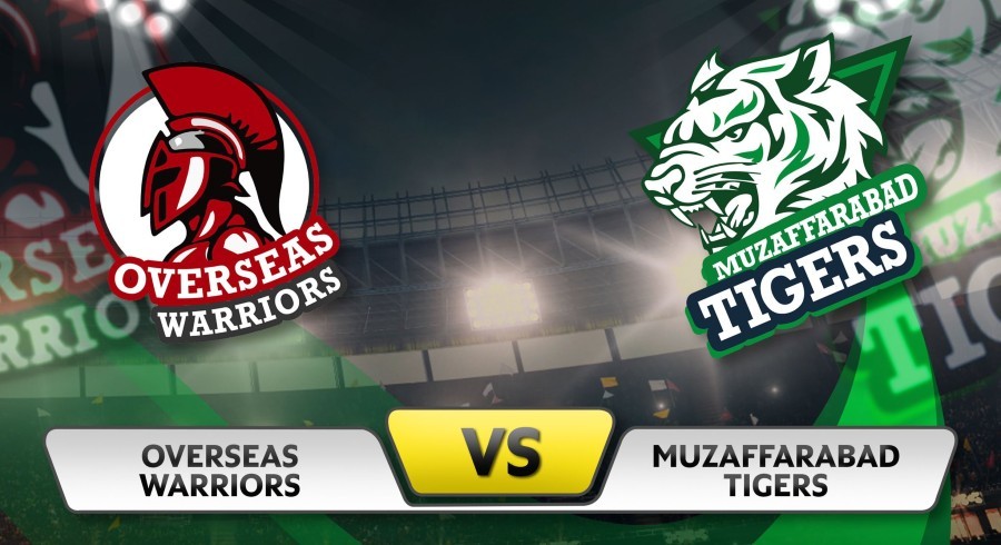 Muzaffarabad Tigers cruise to seven-wicket victory against Overseas Warriors