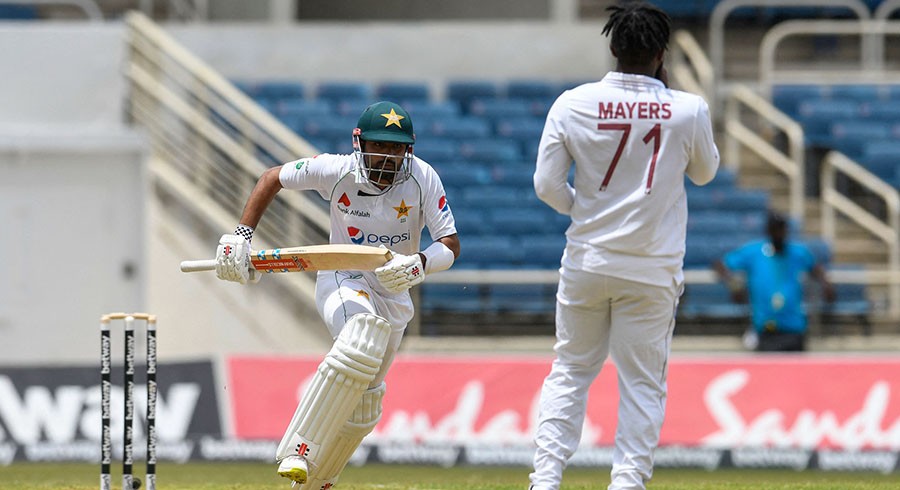 Babar Azam hits fifty as Pakistan take 124-run lead in second innings