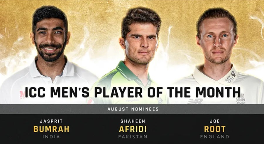 Shaheen Afridi among nominees for ICC Player of the Month award