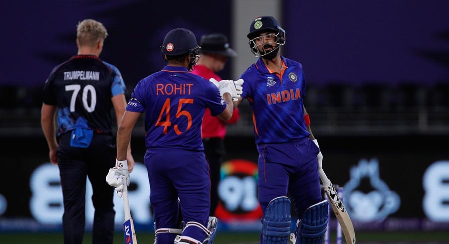 India bow out of T20 World Cup with resounding win over Namibia