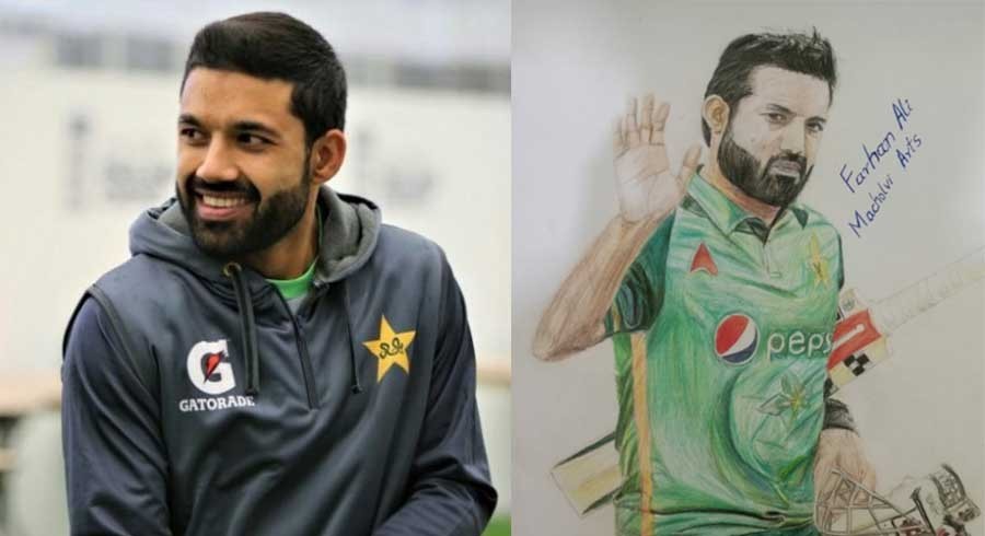 آرٹسٹ بچے کا محمد رضوان کو منفرد خراج تحسین