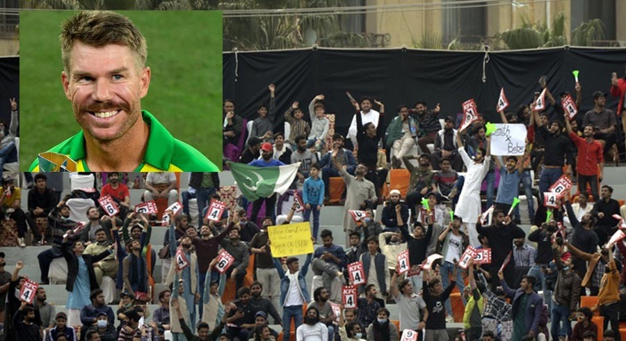 David Warner hails 'amazing' Rawalpindi crowd