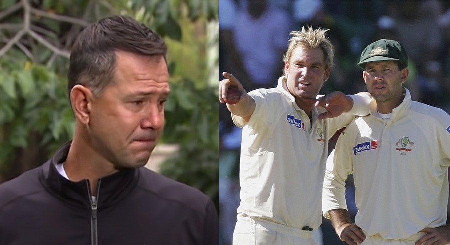 Ponting breaks down during live interview in remembrance of late Warne