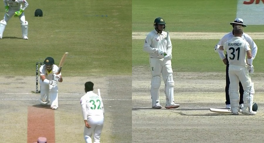David Warner caught in deliberate attempt to scuff up danger area of pitch