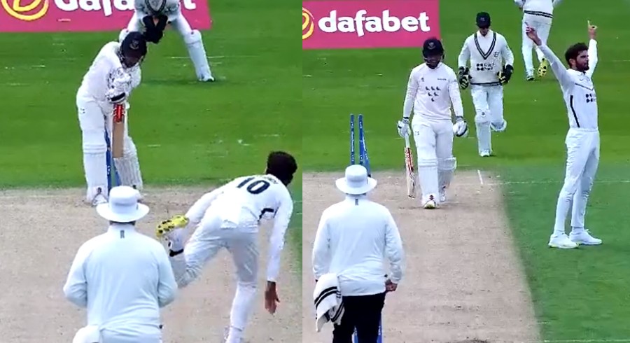 WATCH: Shaheen castles batter with an 'Absolute Beauty' in County Championship