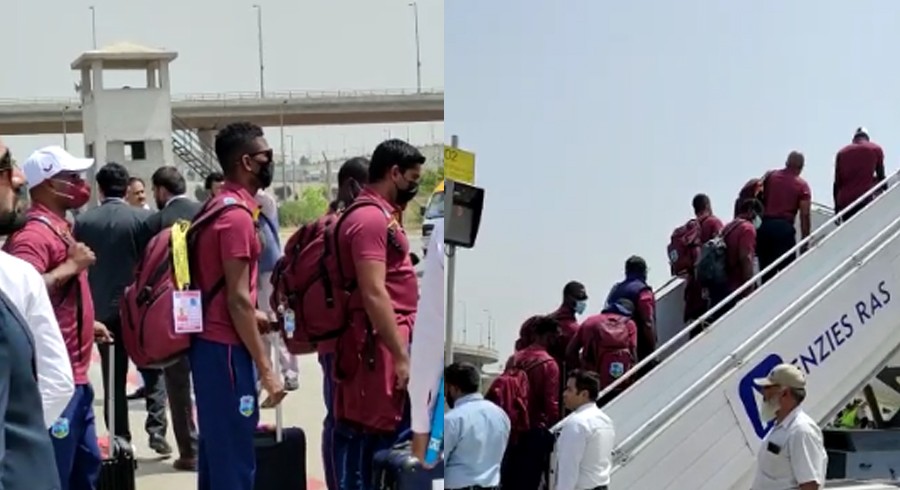 West Indies team arrives in Pakistan to play ODI series