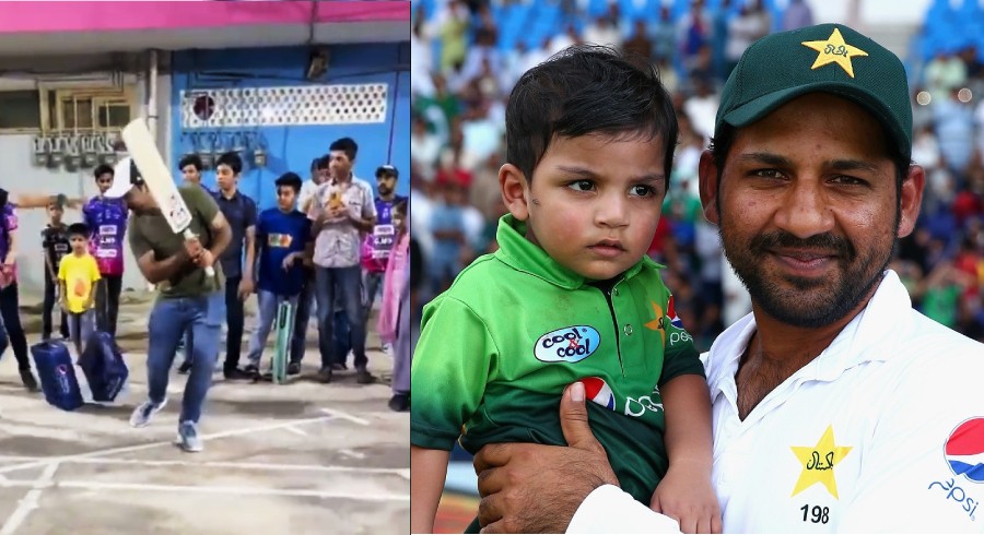 WATCH: Sarfaraz Ahmed clean bowled by his 5-year-old son