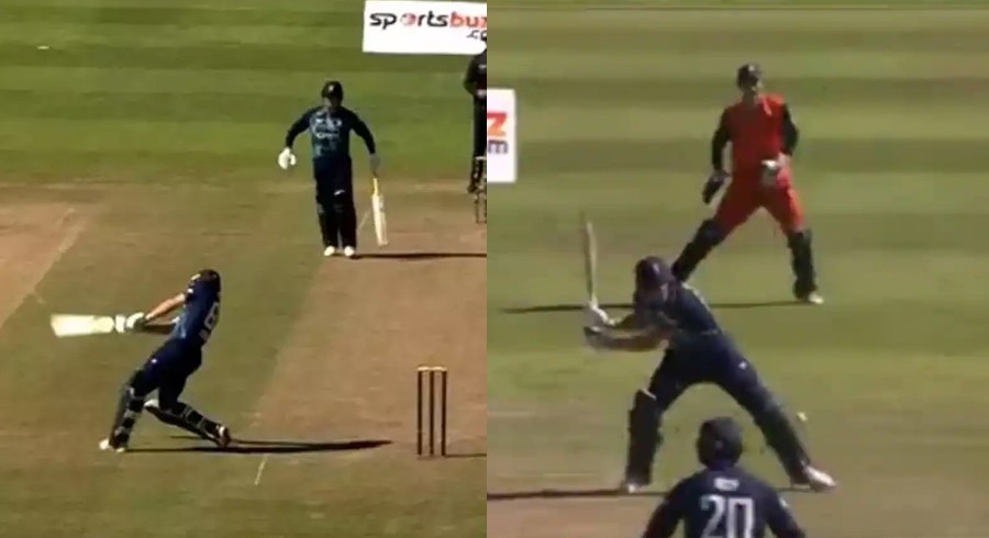 WATCH: Buttler smacks six on 'double-bounce' delivery landing outside the pitch