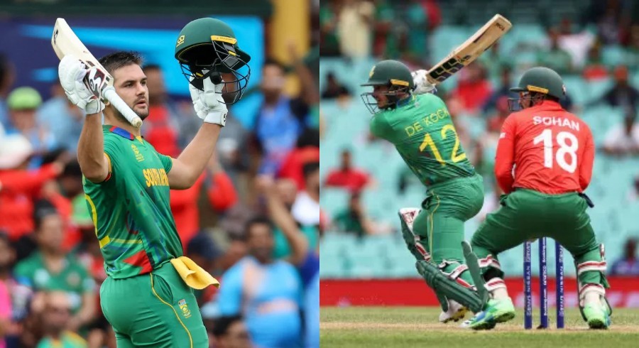 جنوبی افریقہ کےڈی کوک اور روسو کی ٹی20ورلڈکپ کی دوسری بڑی شراکت