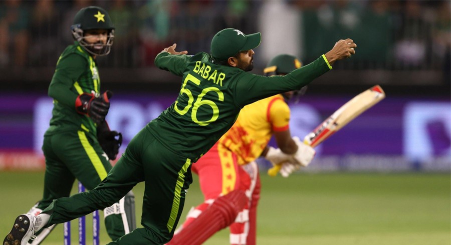 T20 World Cup: Fans in awe as Babar Azam grabs one-handed stunner