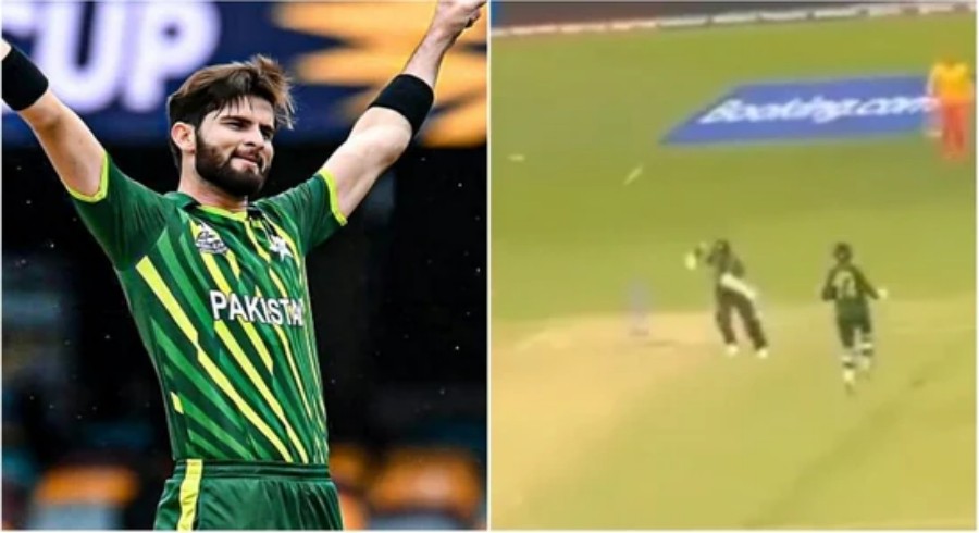 WATCH: Fans angle shows Shaheen Afridi struggling to take the second run