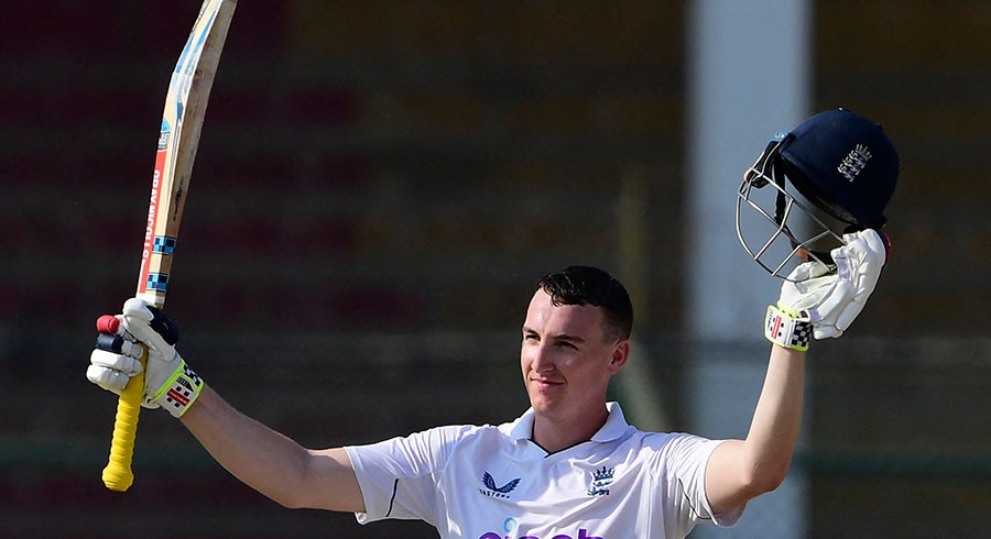 Brook's century gives England edge in third Pakistan Test