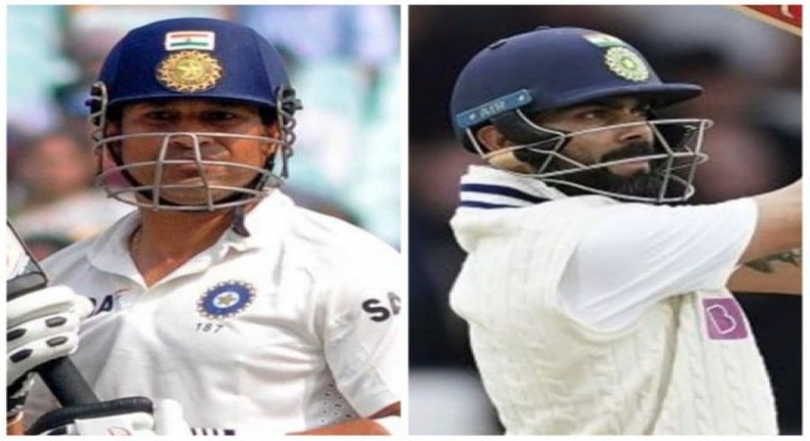 کوہلی نے ٹنڈولکر کا ریکارڈ توڑ دیا، 549 اننگز میں 25 ہزار انٹرنیشنل رنز