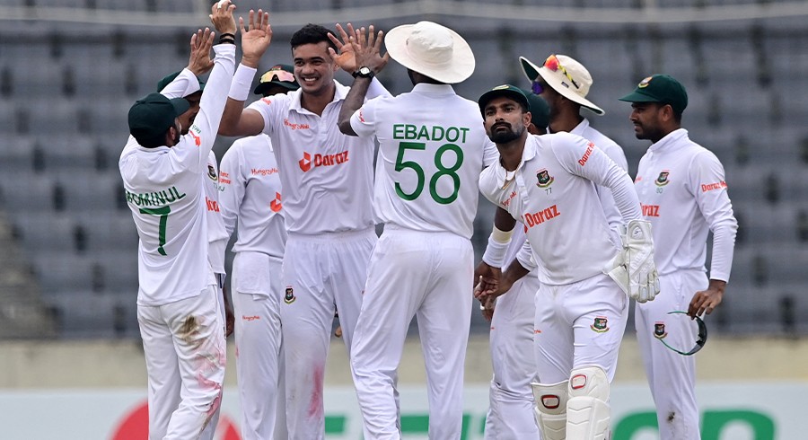 Taskin shines in Bangladesh's record 546-run Test win