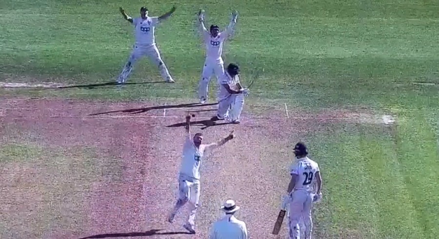 WATCH: Haider Ali gets stumped in bizarre fashion again