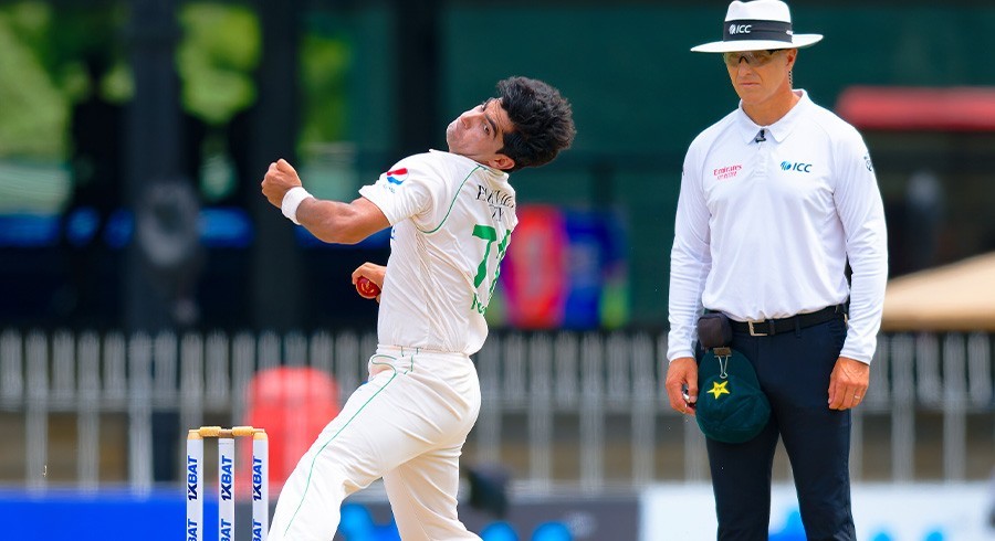 کولمبو ٹیسٹ:نسیم شاہ اورابرارکی تباہ کن بولنگ، سری لنکن ٹیم 166رنزپرڈھیر