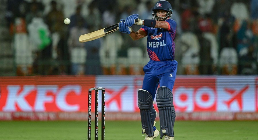 ایشیاءکپ کے اہم میچ میں بھارت کے خلاف نیپال کی بیٹنگ جاری