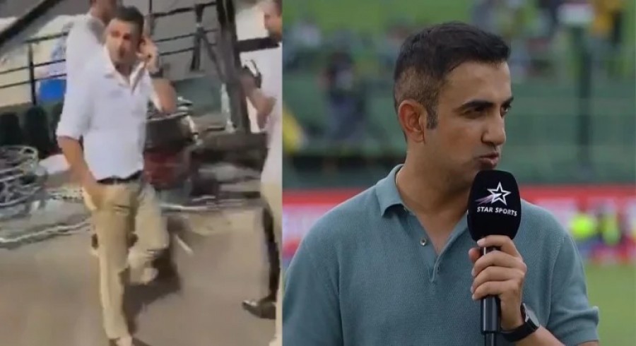 Gambhir makes obscene gesture, blames Pakistan fans 