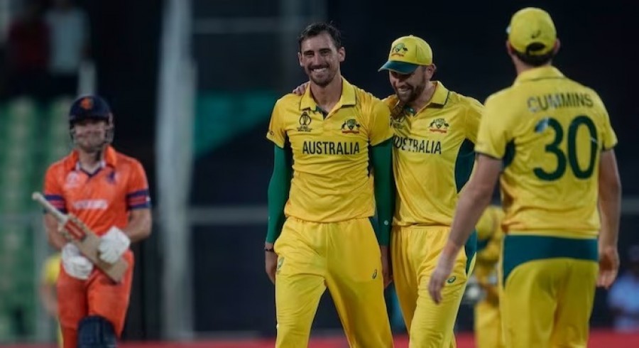 Starc takes hat-trick in rain-hit World Cup warm-up game