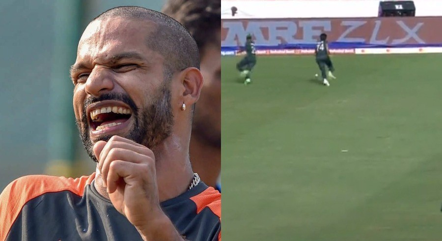 پاکستانی فیلڈرز کی غلطی پر شیکھر دھون کے طنز کے تیر