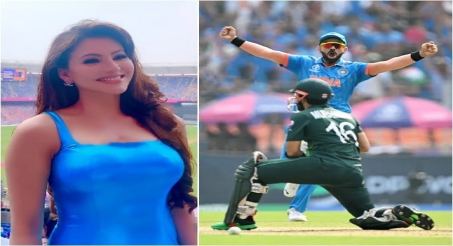 پاک بھارت میچ: اروشی روٹیلا 24 قیراط گولڈ والے آئی فون سے محروم ہوگئیں