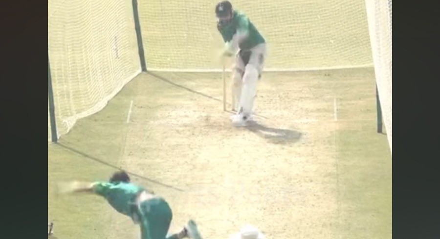 WATCH: Pakistan’s Test batters struggle against Kashif Ali’s bowling