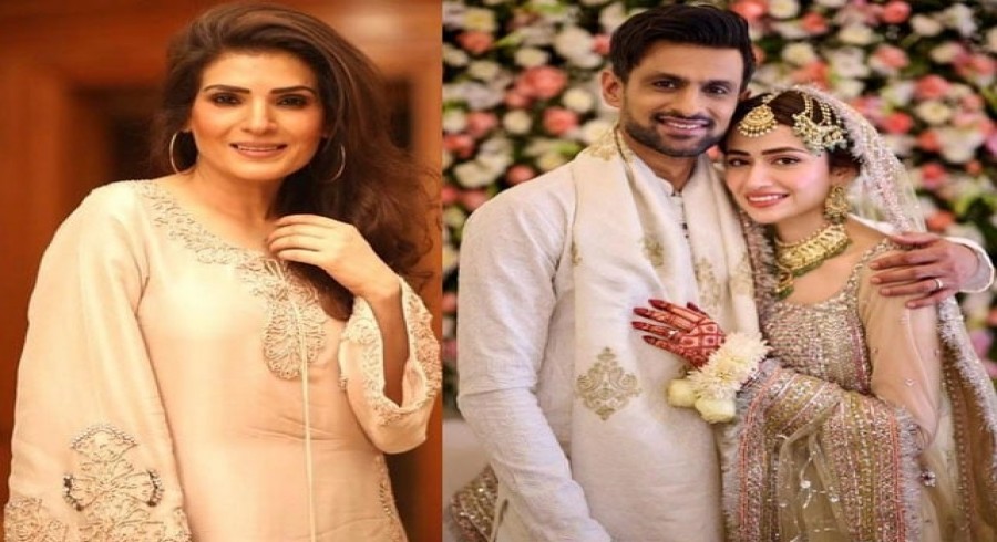 شادی ایک فلاپ شو؟ شعیب ملک اور ثناجاوید کی شادی پرریشم کا سوال  