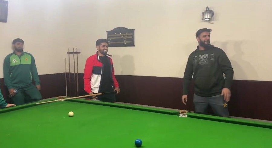 WATCH: Babar Azam, Shaheen Afridi engage in snooker battle amid captaincy chaos