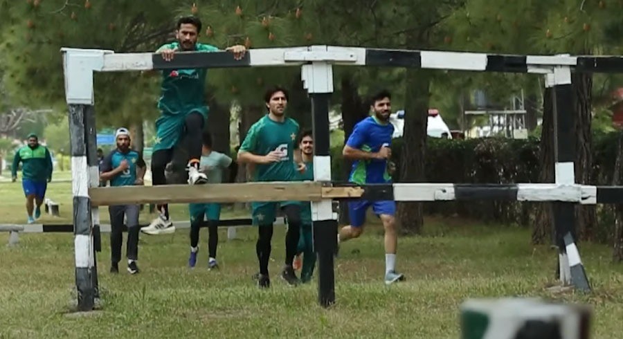 WATCH: Pakistan players take part in military drills at Kakul camp
