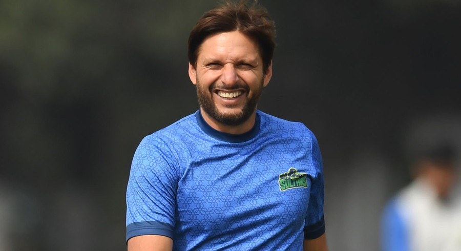 Shahid Afridi reacts after Pakistan's win over Ireland 