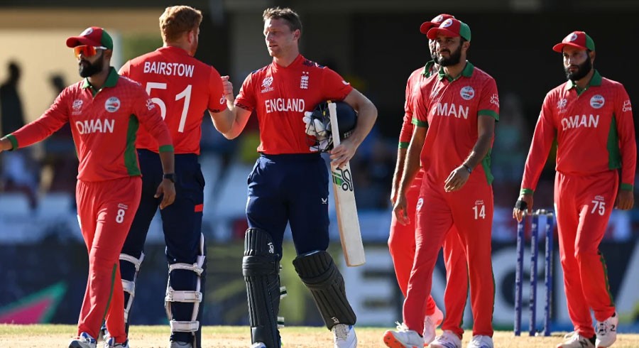 England thrashes Oman in must-win T20 World Cup encounter